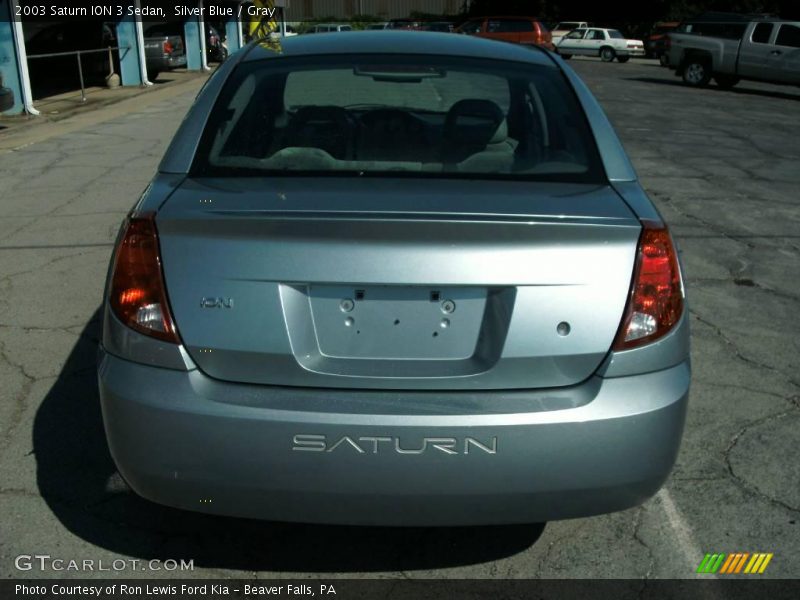 Silver Blue / Gray 2003 Saturn ION 3 Sedan