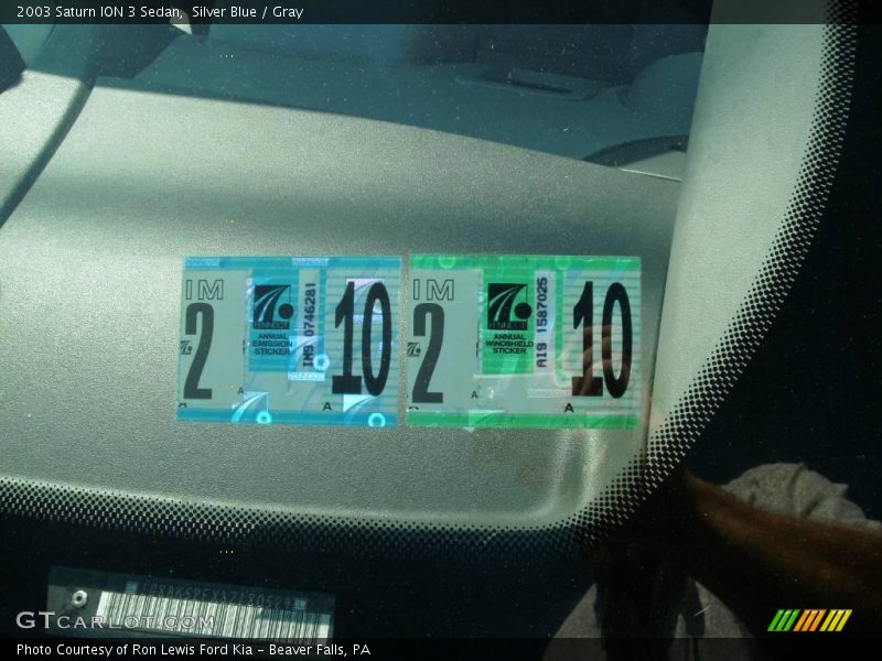 Silver Blue / Gray 2003 Saturn ION 3 Sedan