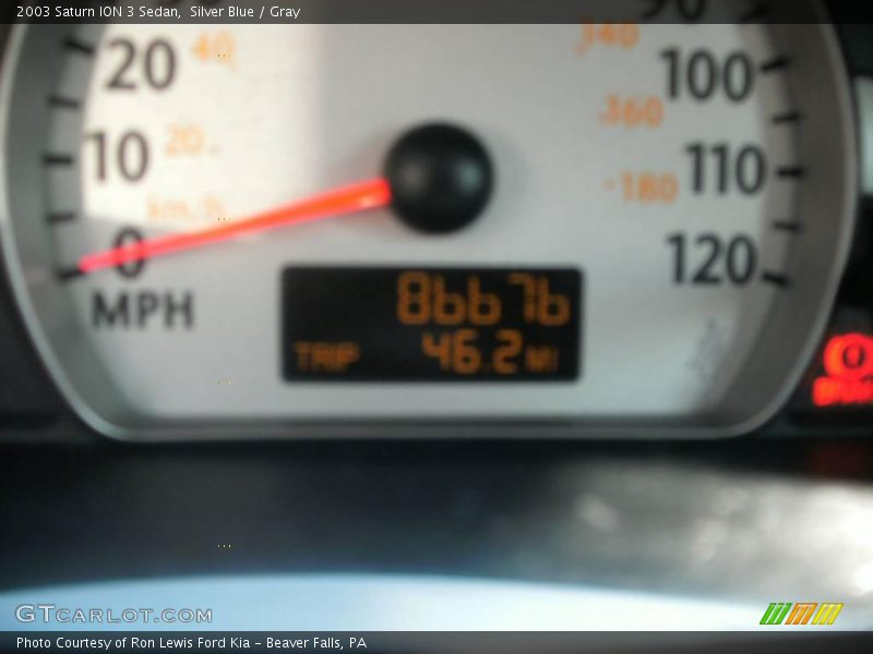 Silver Blue / Gray 2003 Saturn ION 3 Sedan
