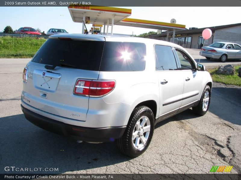 Quicksilver / Black 2009 Saturn Outlook XE AWD