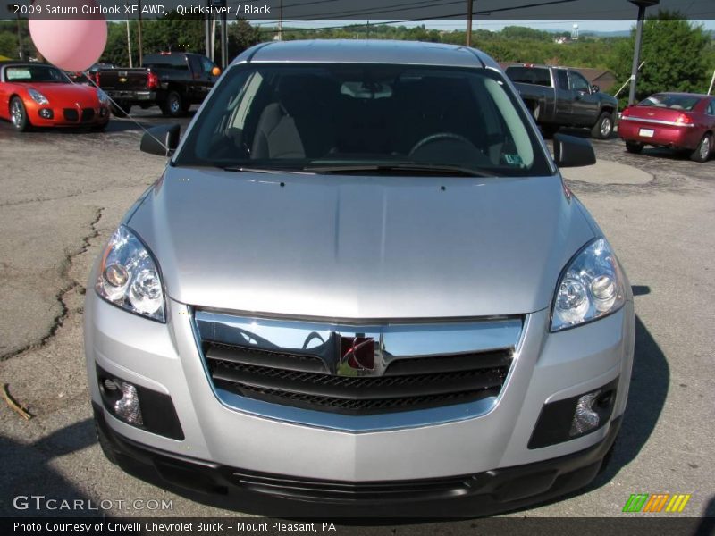 Quicksilver / Black 2009 Saturn Outlook XE AWD