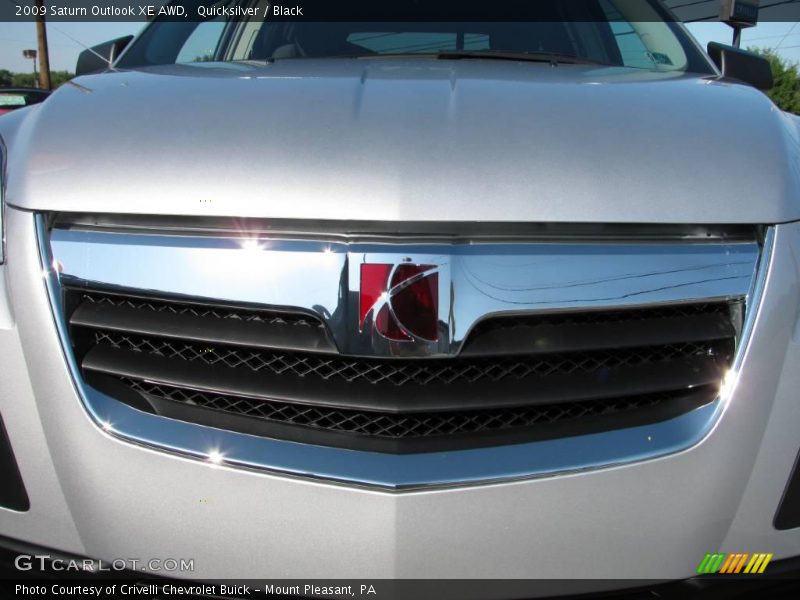 Quicksilver / Black 2009 Saturn Outlook XE AWD