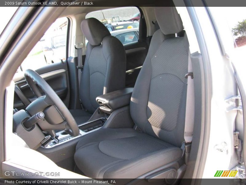 Quicksilver / Black 2009 Saturn Outlook XE AWD