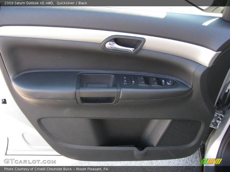 Quicksilver / Black 2009 Saturn Outlook XE AWD