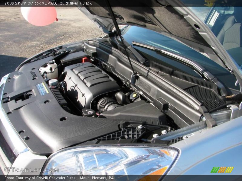 Quicksilver / Black 2009 Saturn Outlook XE AWD