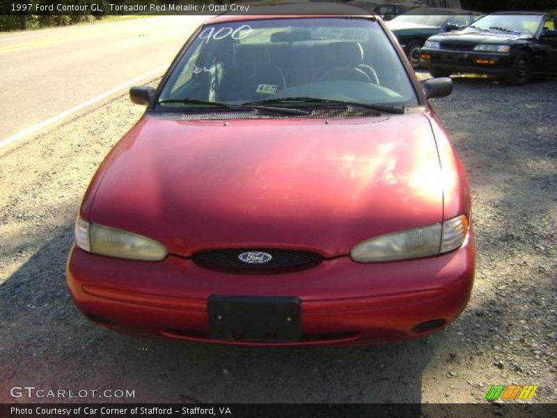 Toreador Red Metallic / Opal Grey 1997 Ford Contour GL