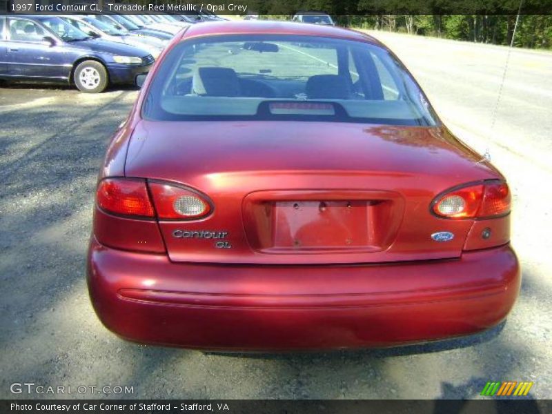 Toreador Red Metallic / Opal Grey 1997 Ford Contour GL