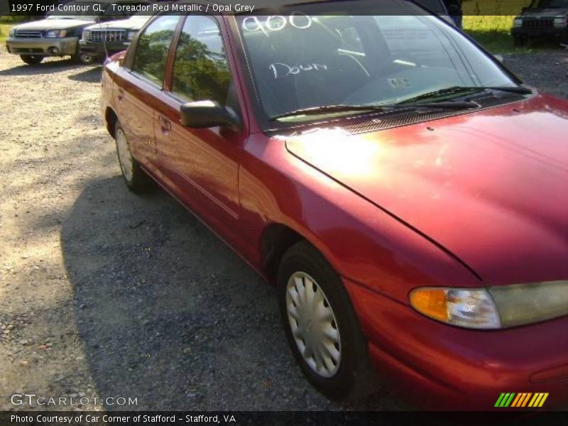 Toreador Red Metallic / Opal Grey 1997 Ford Contour GL