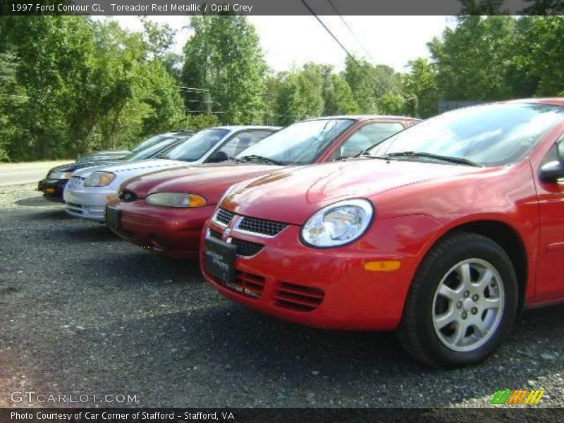 Toreador Red Metallic / Opal Grey 1997 Ford Contour GL