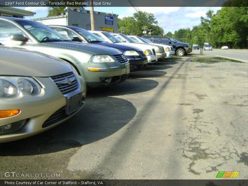 Toreador Red Metallic / Opal Grey 1997 Ford Contour GL