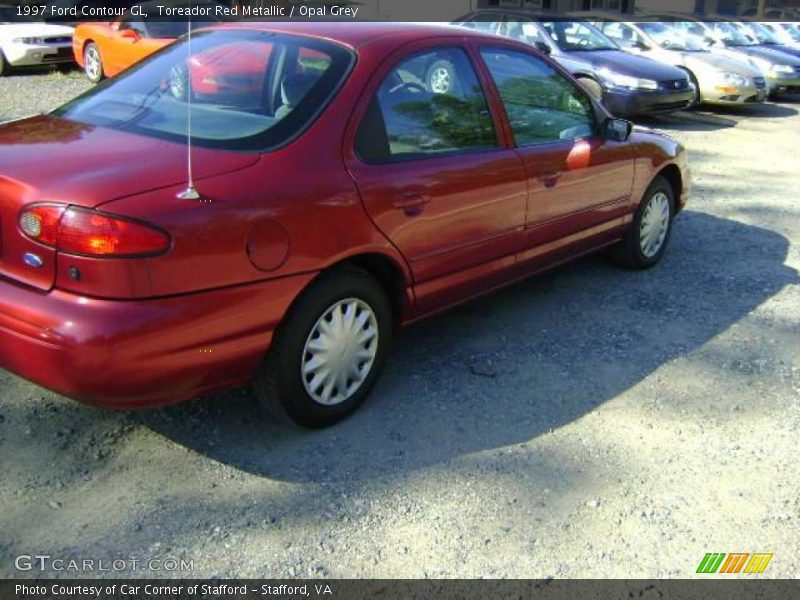 Toreador Red Metallic / Opal Grey 1997 Ford Contour GL
