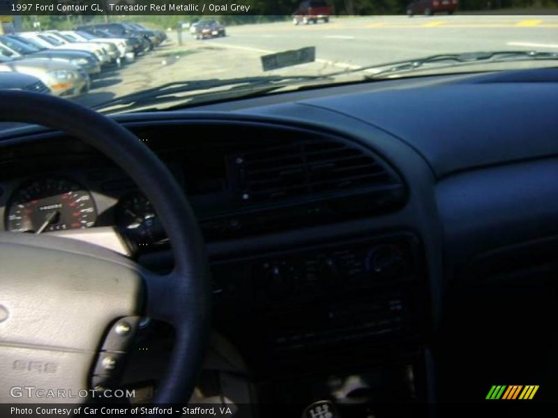Toreador Red Metallic / Opal Grey 1997 Ford Contour GL