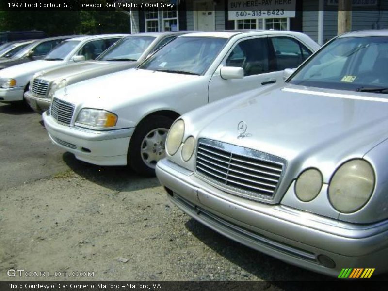 Toreador Red Metallic / Opal Grey 1997 Ford Contour GL