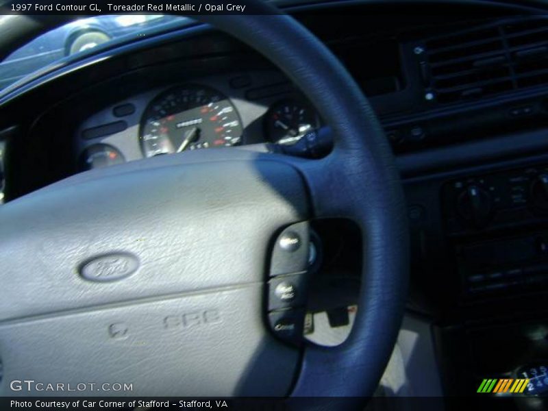 Toreador Red Metallic / Opal Grey 1997 Ford Contour GL