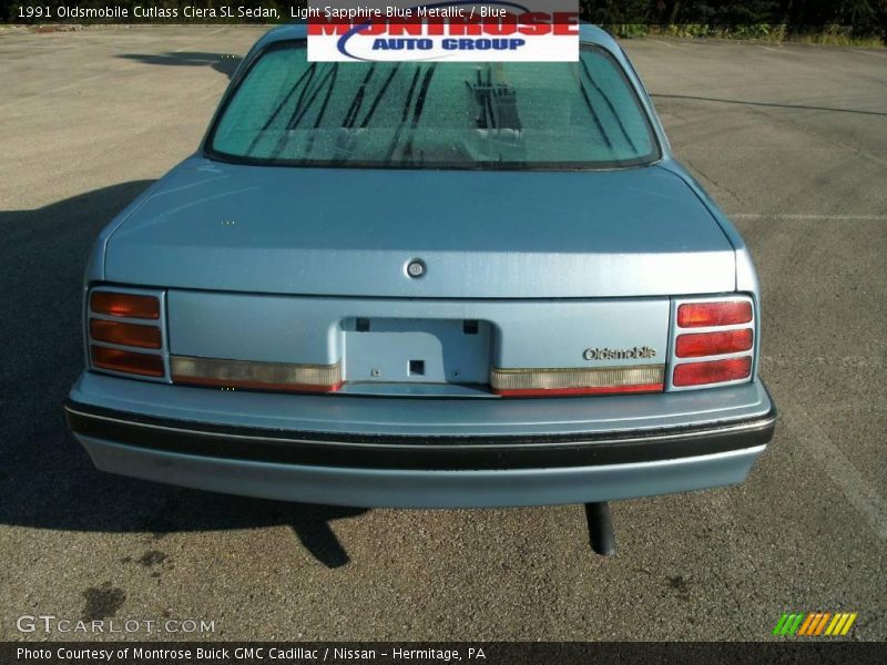 Light Sapphire Blue Metallic / Blue 1991 Oldsmobile Cutlass Ciera SL Sedan