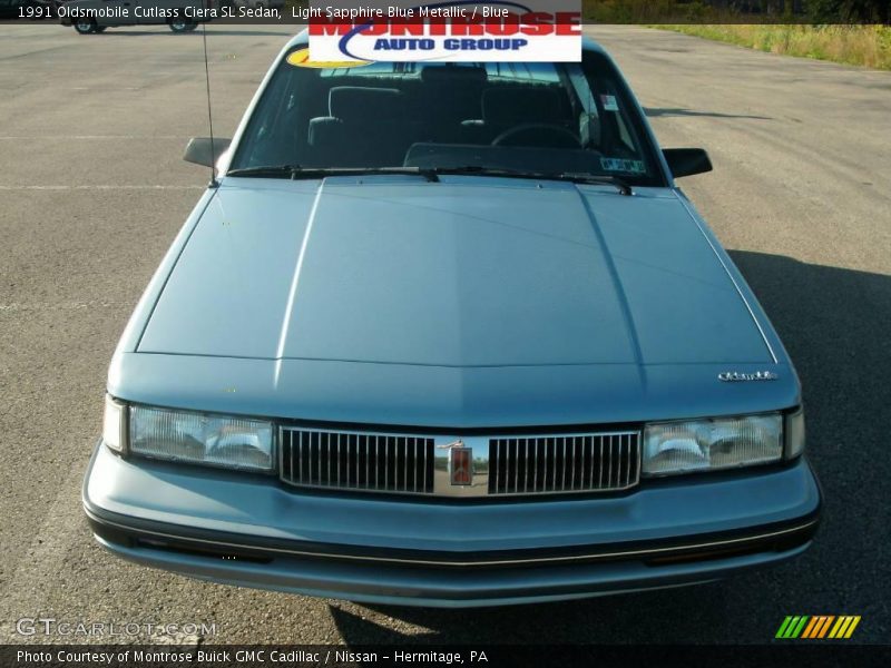 Light Sapphire Blue Metallic / Blue 1991 Oldsmobile Cutlass Ciera SL Sedan