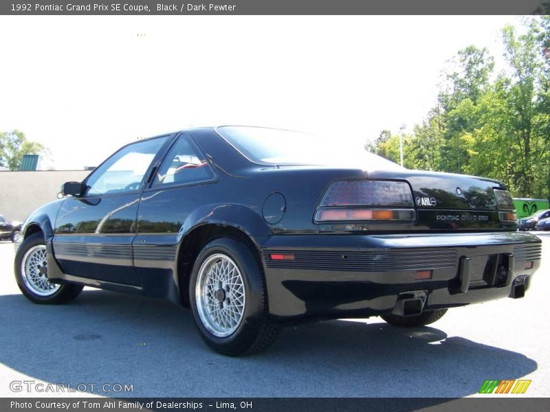 Black / Dark Pewter 1992 Pontiac Grand Prix SE Coupe