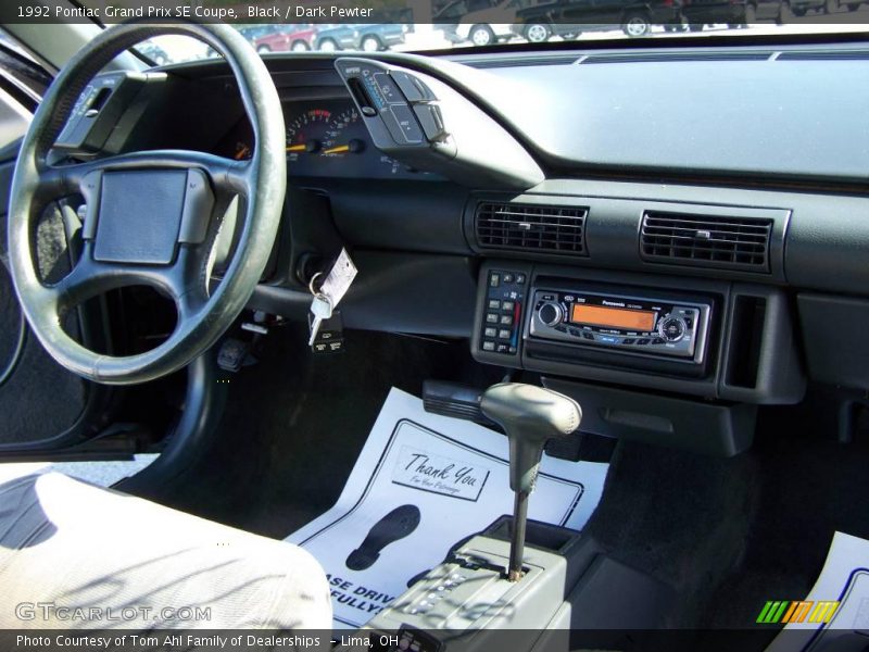 Black / Dark Pewter 1992 Pontiac Grand Prix SE Coupe