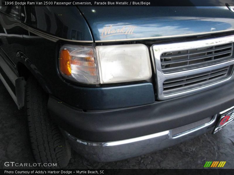 Parade Blue Metallic / Blue/Beige 1996 Dodge Ram Van 2500 Passenger Conversion