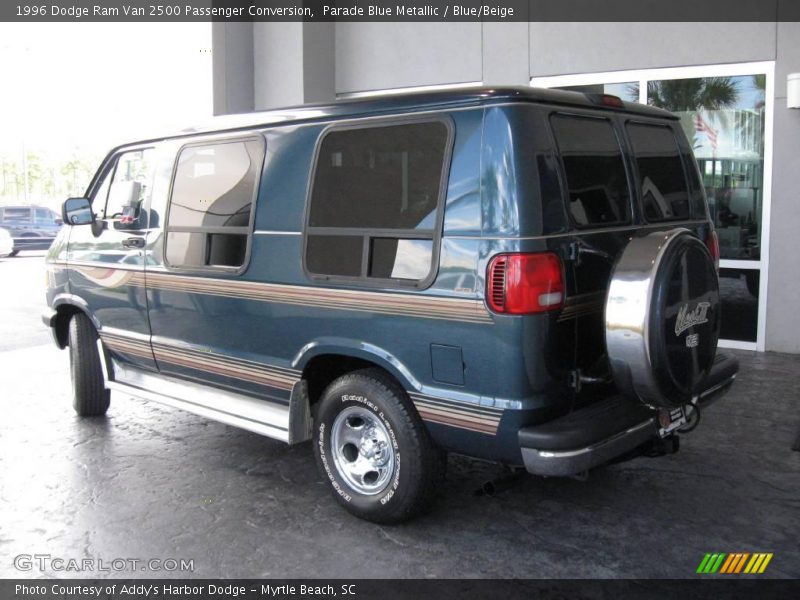 Parade Blue Metallic / Blue/Beige 1996 Dodge Ram Van 2500 Passenger Conversion