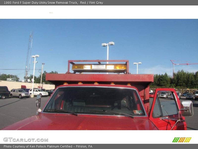 Red / Flint Grey 1993 Ford F Super Duty Utility Snow Removal Truck