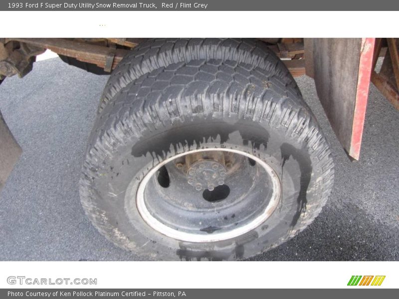 Red / Flint Grey 1993 Ford F Super Duty Utility Snow Removal Truck