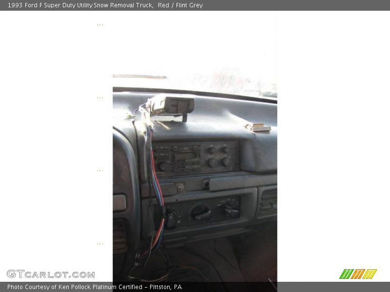 Red / Flint Grey 1993 Ford F Super Duty Utility Snow Removal Truck