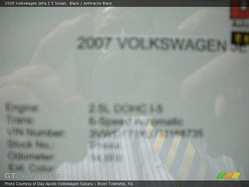Black / Anthracite Black 2006 Volkswagen Jetta 2.5 Sedan