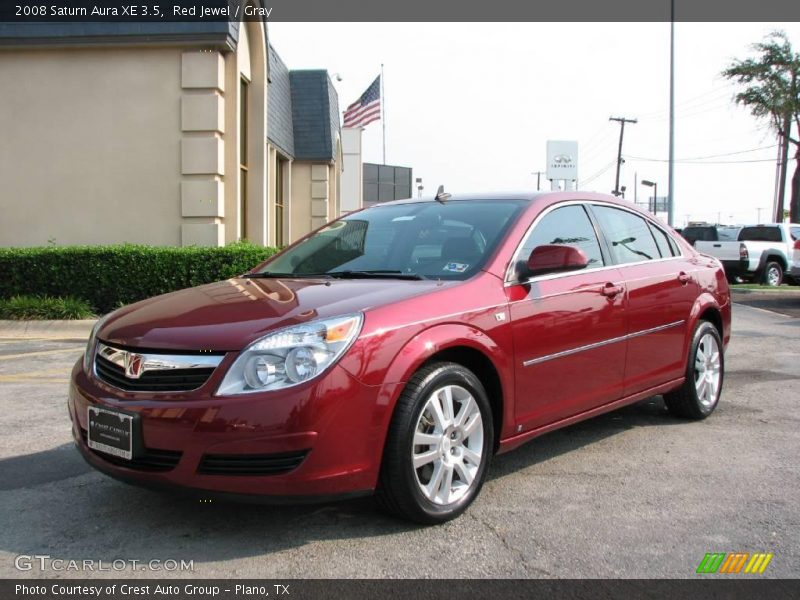 Red Jewel / Gray 2008 Saturn Aura XE 3.5