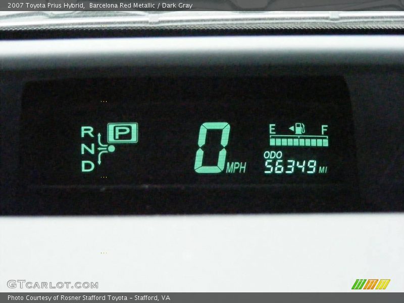 Barcelona Red Metallic / Dark Gray 2007 Toyota Prius Hybrid