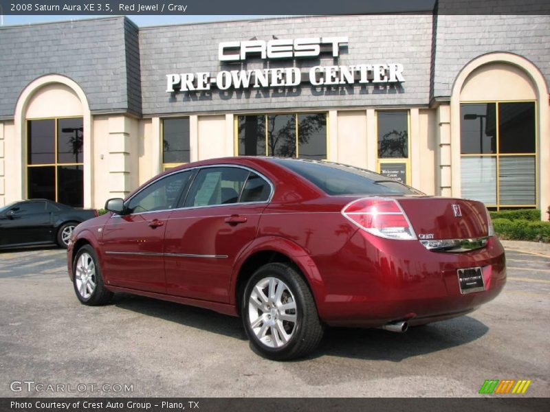 Red Jewel / Gray 2008 Saturn Aura XE 3.5