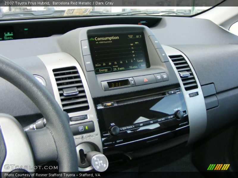 Barcelona Red Metallic / Dark Gray 2007 Toyota Prius Hybrid