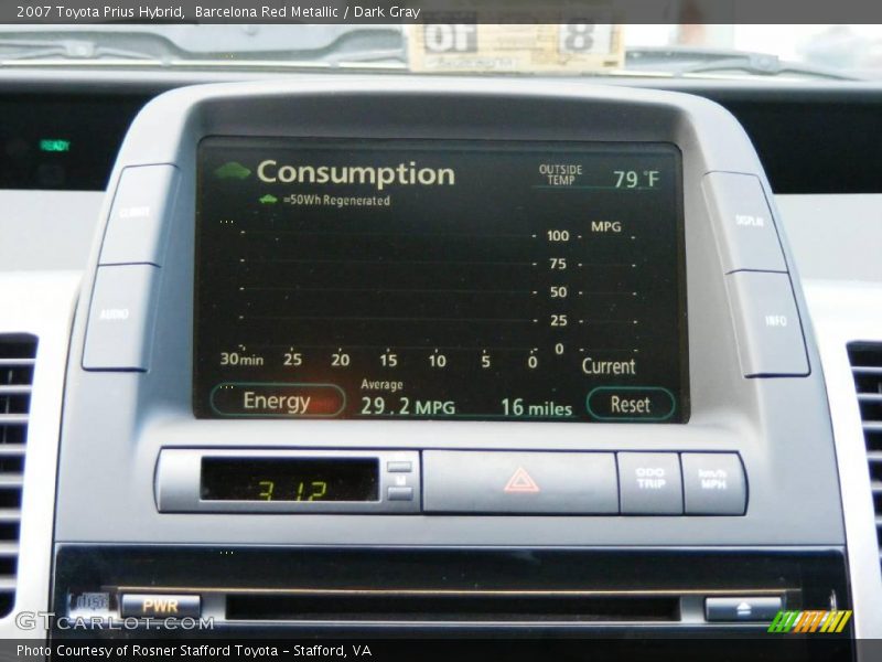 Barcelona Red Metallic / Dark Gray 2007 Toyota Prius Hybrid