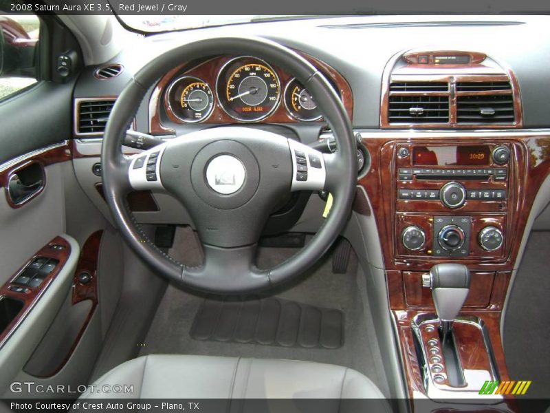 Red Jewel / Gray 2008 Saturn Aura XE 3.5