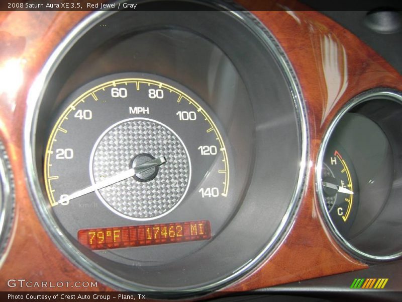Red Jewel / Gray 2008 Saturn Aura XE 3.5