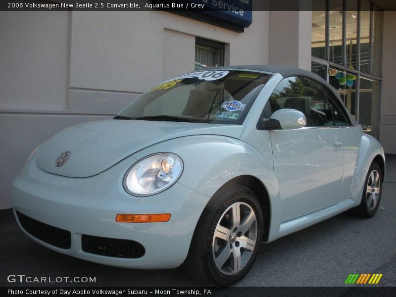 Aquarius Blue / Grey 2006 Volkswagen New Beetle 2.5 Convertible