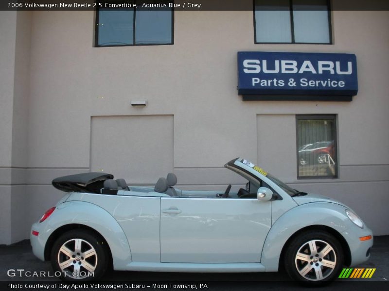 Aquarius Blue / Grey 2006 Volkswagen New Beetle 2.5 Convertible