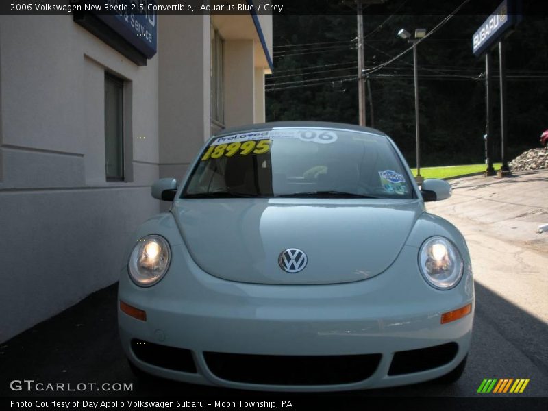 Aquarius Blue / Grey 2006 Volkswagen New Beetle 2.5 Convertible