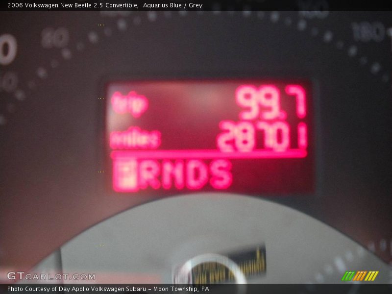 Aquarius Blue / Grey 2006 Volkswagen New Beetle 2.5 Convertible