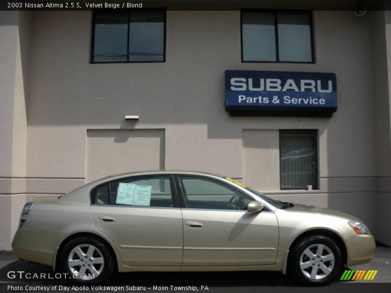 Velvet Beige / Blond 2003 Nissan Altima 2.5 S