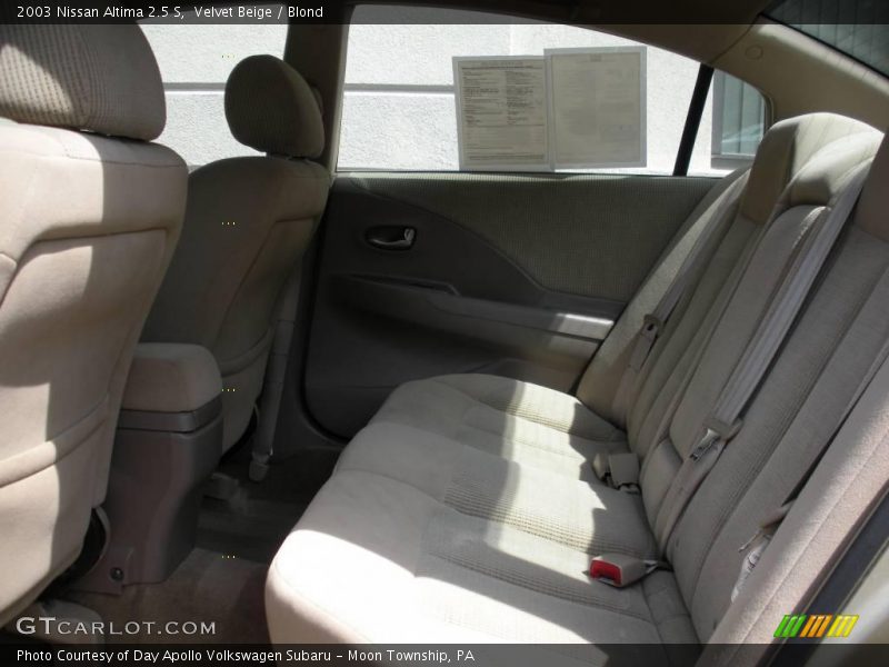 Velvet Beige / Blond 2003 Nissan Altima 2.5 S