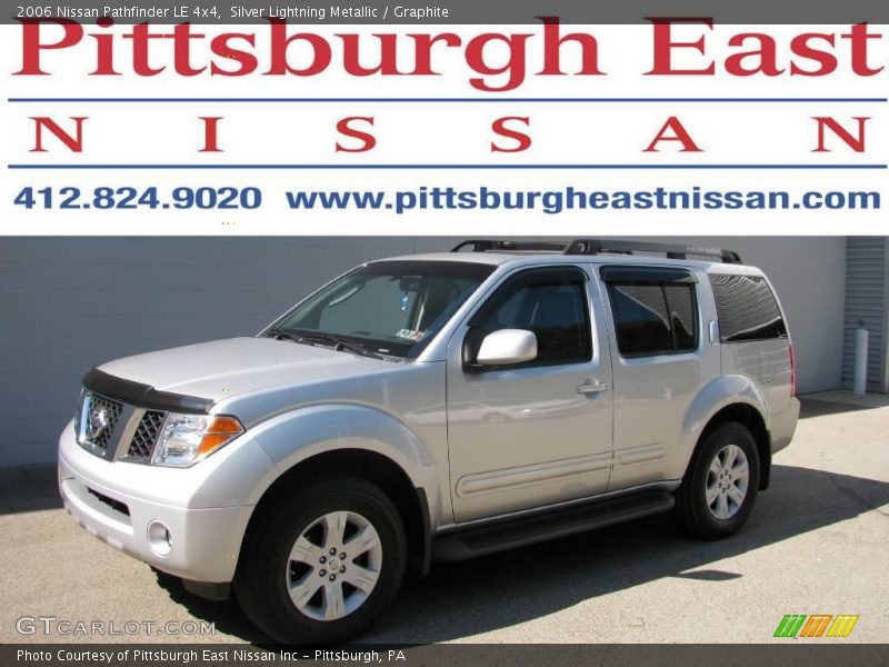 Silver Lightning Metallic / Graphite 2006 Nissan Pathfinder LE 4x4