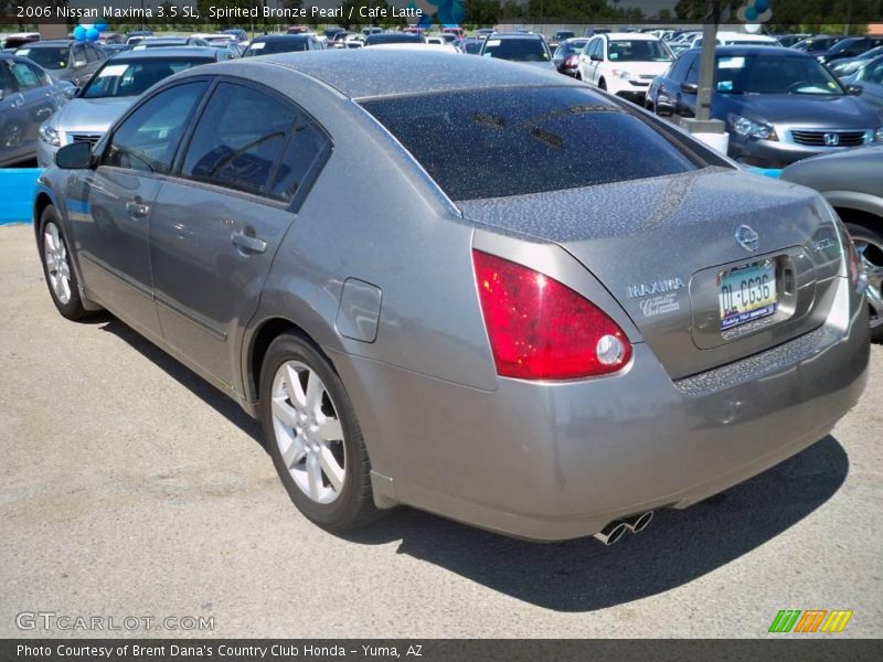 Spirited Bronze Pearl / Cafe Latte 2006 Nissan Maxima 3.5 SL
