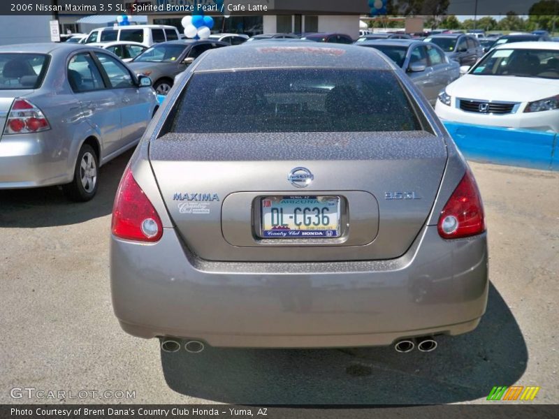 Spirited Bronze Pearl / Cafe Latte 2006 Nissan Maxima 3.5 SL