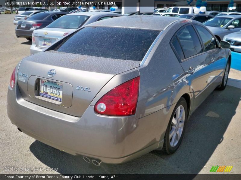Spirited Bronze Pearl / Cafe Latte 2006 Nissan Maxima 3.5 SL