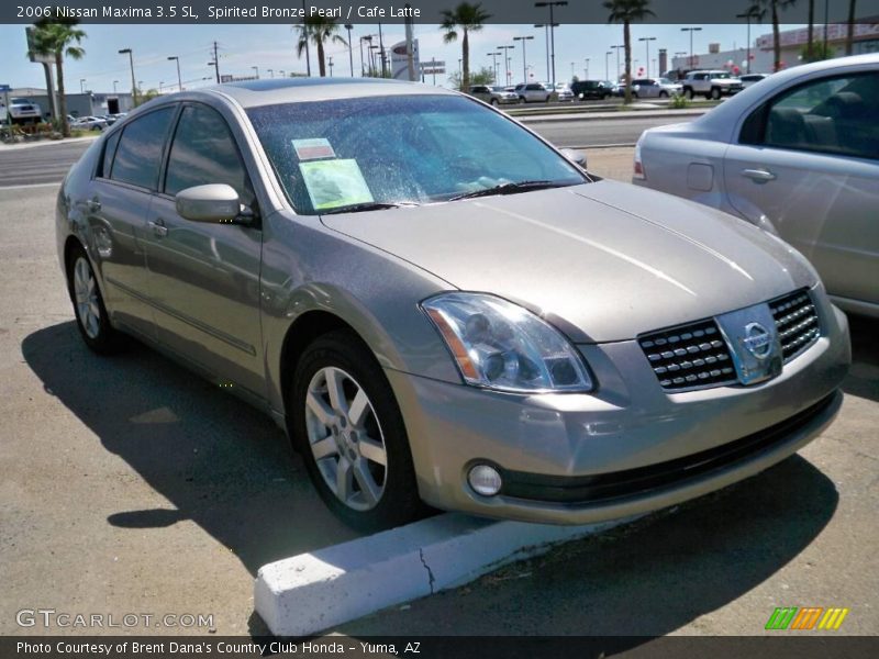 Spirited Bronze Pearl / Cafe Latte 2006 Nissan Maxima 3.5 SL