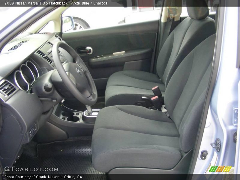 Arctic Blue / Charcoal 2009 Nissan Versa 1.8 S Hatchback