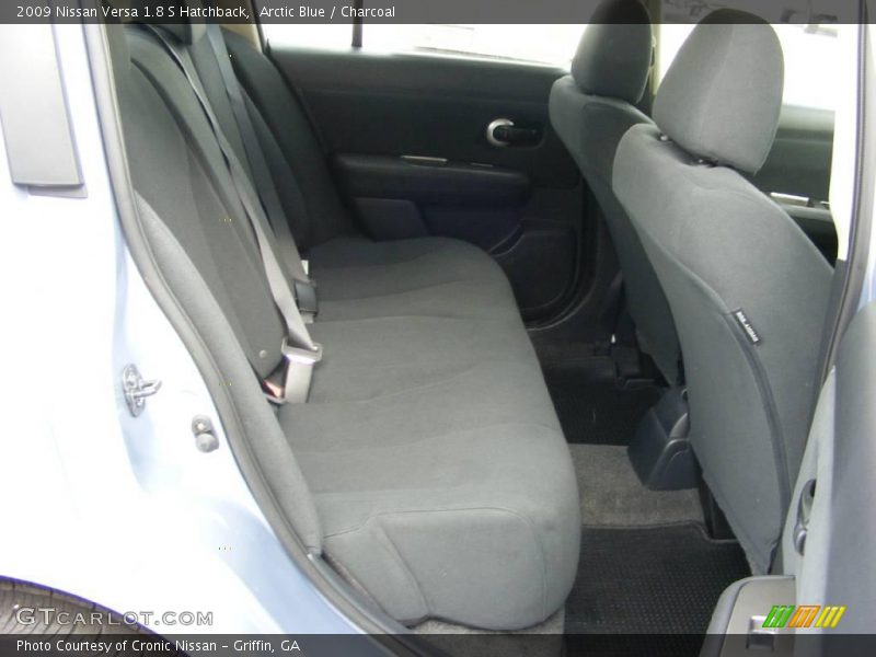 Arctic Blue / Charcoal 2009 Nissan Versa 1.8 S Hatchback