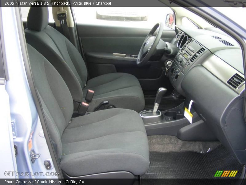 Arctic Blue / Charcoal 2009 Nissan Versa 1.8 S Hatchback