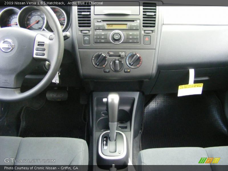 Arctic Blue / Charcoal 2009 Nissan Versa 1.8 S Hatchback